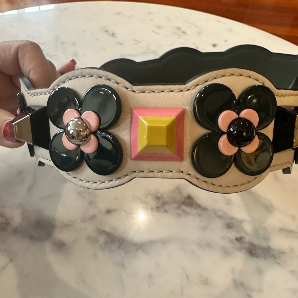 Fendi Floral Embellished Bag Strap - Picture 2 of 6